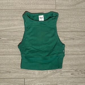 TNA Forest Green Crop Top